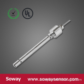 High resolution capacitance oil tank level sensor
